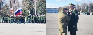 Министр обороны, генерал-полковник Владимир Ануа поздравил личный состав 7-й объединённой военной базы Вооружённых Сил Российской Федерации на территории Абхазии с Днем защитника Отечества.