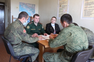 Работа военного психолога…