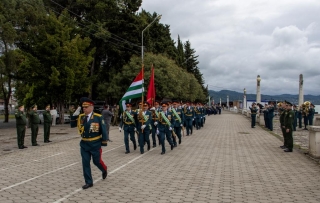 Генеральная репетиция военного парада, посвящённого  79-й годовщине Победы в Великой Отечественной войне 1941 – 1945 гг. прошла в Сухуме